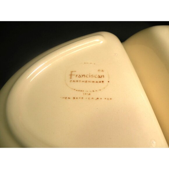 Vintage Franciscan Desert Rose Divided Ceramic Floral Serving Dish With Pink Flo - Picture 14 of 16